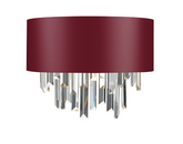 Hurley Wall Light With Bespoke Shade & Crystal Droppers